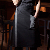 New Chef Apron mens half-length kitchen Western restaurant Teahouse chef half work apron custom LOGO