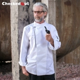 Костюм шеф-повара мужчина с длинными рукавыми рукавами кухня западный ресторан Отель Duomei Work Sup Work с водонепроницаемым костюмом шеф-повара большого размера