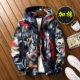 Mùa đông 2018 mới ngụy trang cotton nam phiên bản Hàn Quốc của cặp đôi quần áo cotton nam ngắn đoạn cỡ lớn áo khoác cotton dày thủy triều áo da lộn