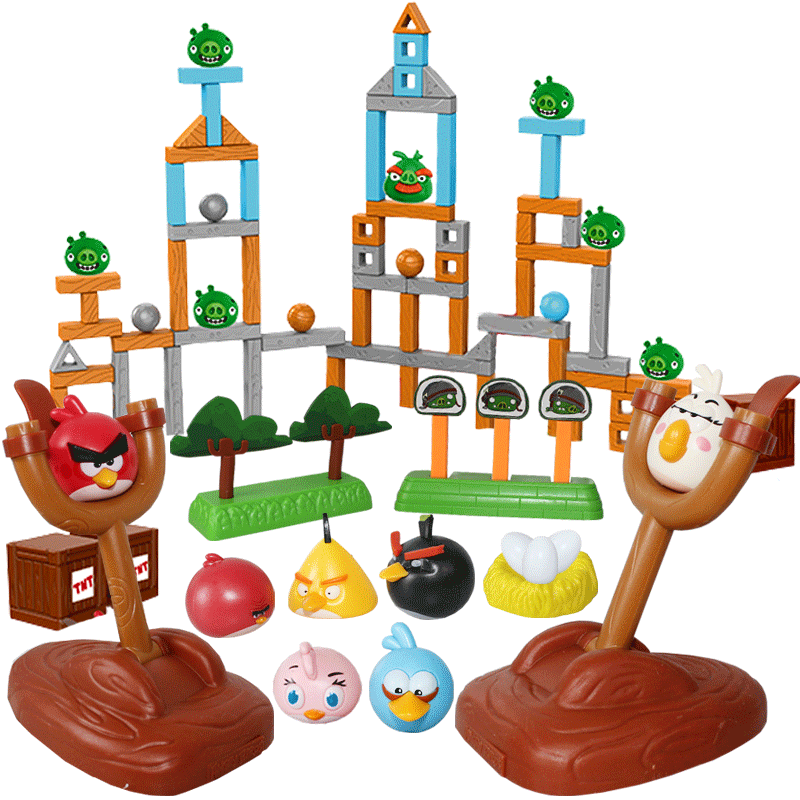 Rongda feng angry birds assembled building blocks