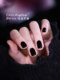 Black Nail Polish, No-Bake, Long-Lasting, Quick-Drying, 2025 New Model, Nail Care, Quick-Dry, Student-Friendly, Autumn and Winter Color Series, Nail Art Touch-Up