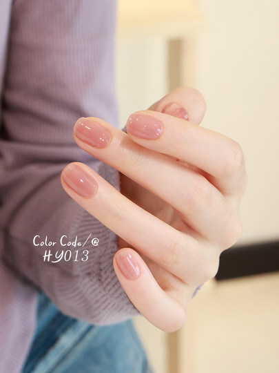 Nude nail polish 2025 new style no-bake long-lasting quick-drying transparent jelly nude pink nail polish odorless and non-peelable