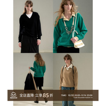 Cycledocument wool pullover sweater