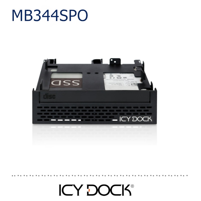 ICY DOCK MB344SPO 2 5 turns 5 25 inch solid SSD machinery HDD ultra-thin CD driver position transfer frame
