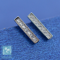 Silver time S925 sterling silver earrings micro-inlaid zircon earrings creative personality fashion temperament earrings female