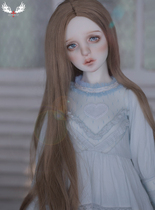 BJD Doll 3 Point 2 Point Imitation Hair European Straight Wig (Light Gold Brown 2 Colors in Stock) JD016L