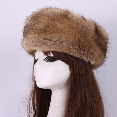 A new style of faux fur fox hair set from Europe and America, a trendy black Mongolian open-top hat, a hair loop and a hair accessory ring