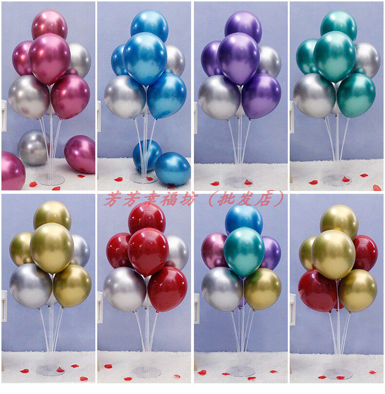 Balloon Small Column Table Floating Birthday Banter Scene Arrangement Party Event Bracket Balloon Transparent Base