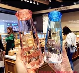 Интернет -знаменитость подарочная чашка коробка бриллиантовой бриллиант кристалл прозрачный чашка персонализированная портативная бутылка с водой корейская версия