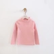 Các mẫu mùa thu và mùa đông của áo thun cotton cotton màu nam và áo sơ mi nữ trẻ em trong chiếc áo thun cotton bé trai bó sát quần áo mùa thu chạm đáy