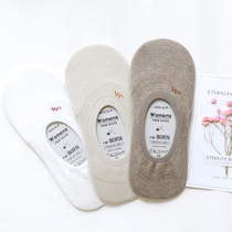 South Korea imported socks pure color simple boat Socks FakeSocks women socks pure cotton socks invisible socks spring summer and autumn seasons