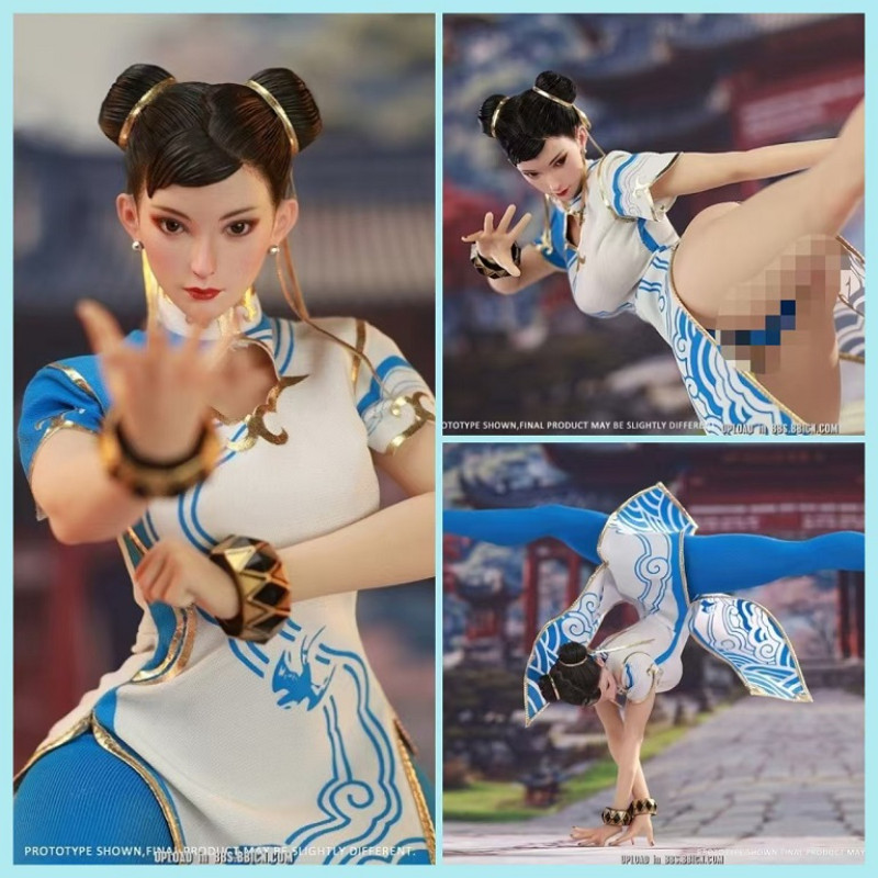 STAR MAN 1/6 女格斗家蓝色云纹白旗袍版春丽MS-011可动现-淘宝Taobao