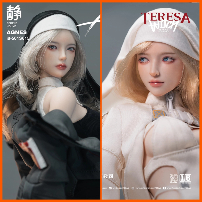 I8 Toys 1/6 Holy Light Dalai Lele Quiet Dog Agnes Witch Teresa Action Figure