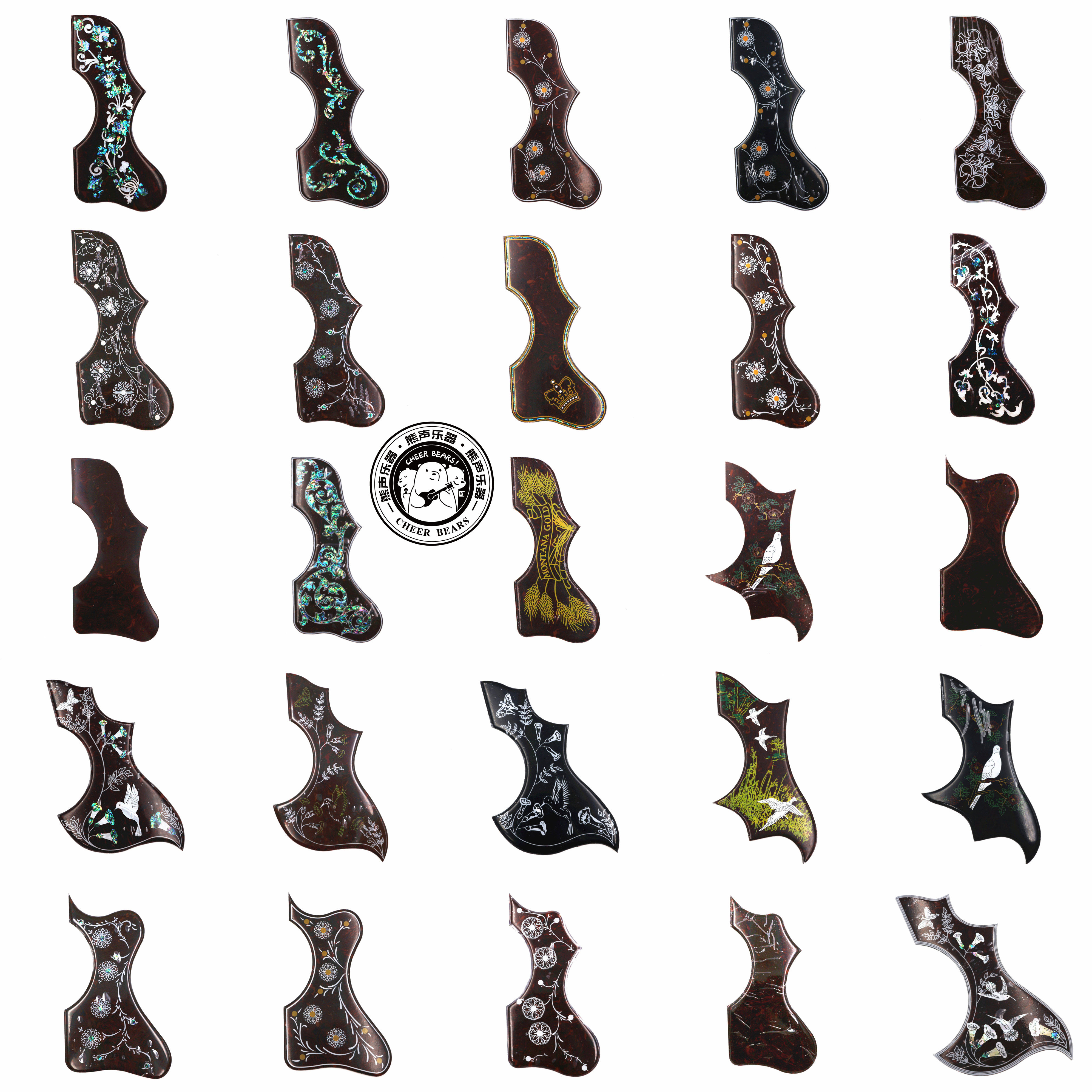 Gipson Gibson sj200 Tongan Cilu Thickened Folk Wooden Guitar Big Guard Board Hummingbird Shell Pigeon