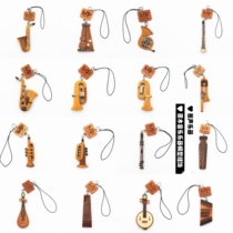 3D simulation musical instrument music wood pendant pendant pin brooch gift national musical instrument Western musical instrument