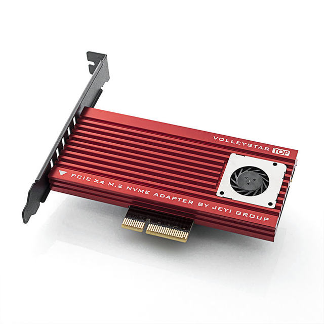 Jiayi Linglong Star-Pro M.2 Nvme Adapter Card Pcie Ssd Expansion Card Rgb All-Aluminum Four-Sided Cooling