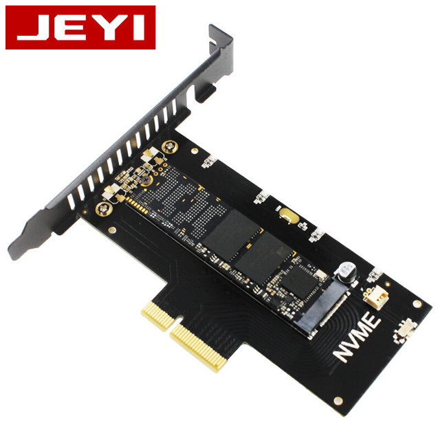 Jiayi Sk5 Nvme Adapter Card Expansion Card Pcie3.0 X4 Full-Speed M-Key Large Capacitor with Rgb Indicator Light