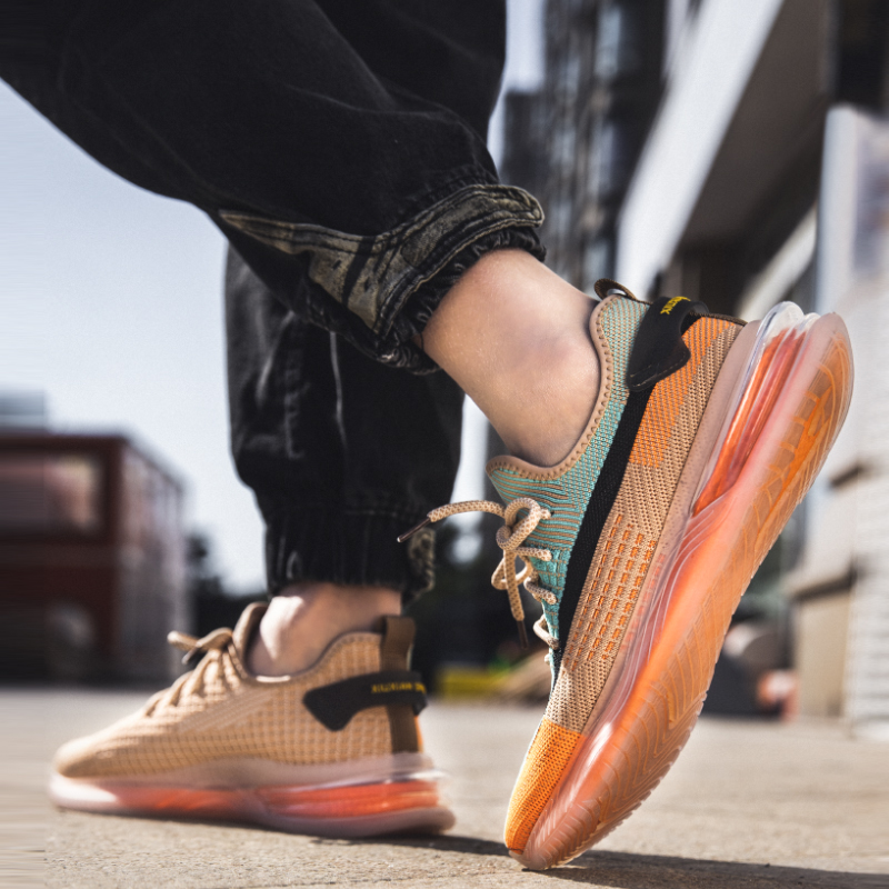 Coconut Shoes Spring New Sports Soft Bottom Old Daddy Shoes Men Trends Casual Non-slip Breathable Mesh Sports Running Shoes