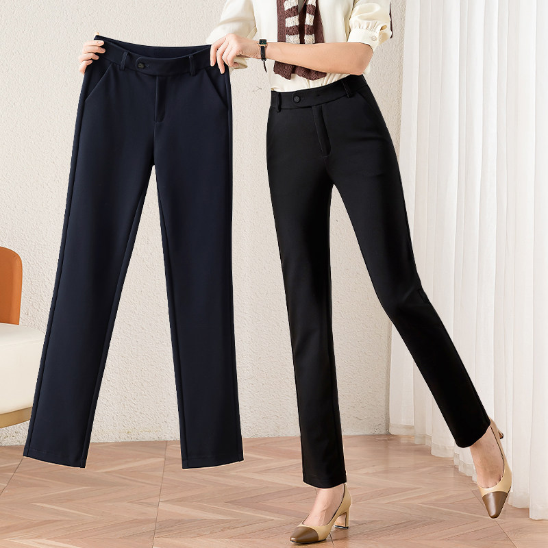 Yathrow flagship store Straight Silo Western Pants Woman Summer 2022 New High Waist Pro Black Pants Summer women's pants