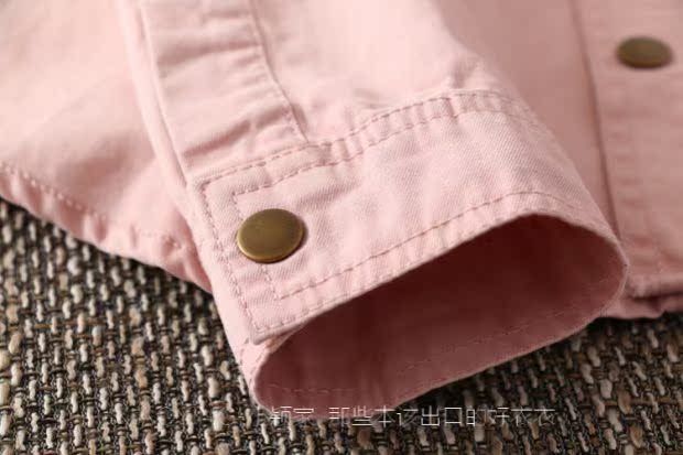 T847 Áo sơ mi nữ rộng rãi của Mỹ 	áo sơ mi cổ trụ nữ dài tay	