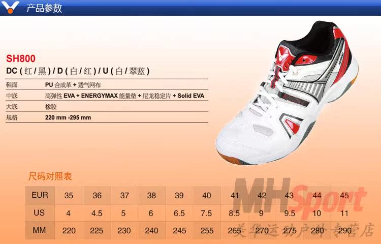 Chaussures de Badminton uniGenre VICTOR SH-800 - Ref 841181 Image 25