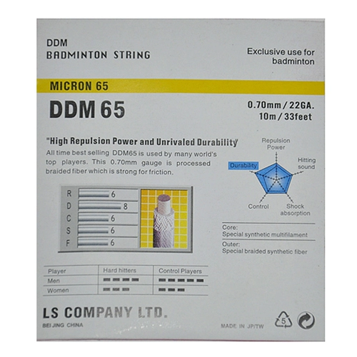 DDM, DDM65 Badminton 65 Line DIA DIN 0,70 мм пациента Бадминтон