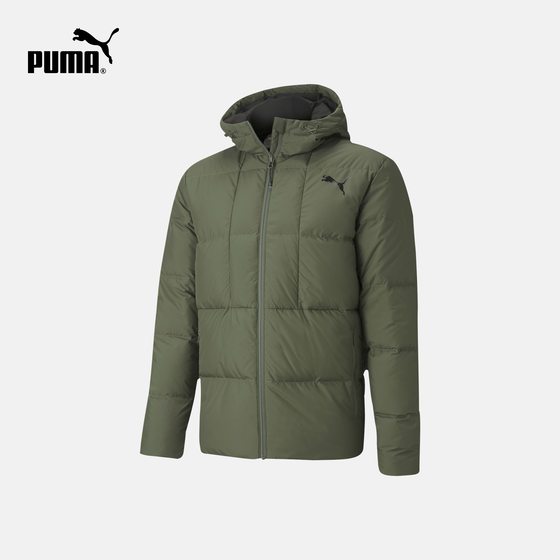 PUMA 공식 남성 따뜻한 후드 다운 재킷 GOOSEDOWN585534