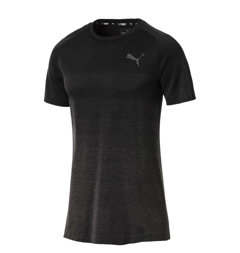 PUMA Hummer Official Yang Yang với áo thun nam tay ngắn Evostripe evoKNIT 851719 - Áo phông thể thao áo thun chạy bộ
