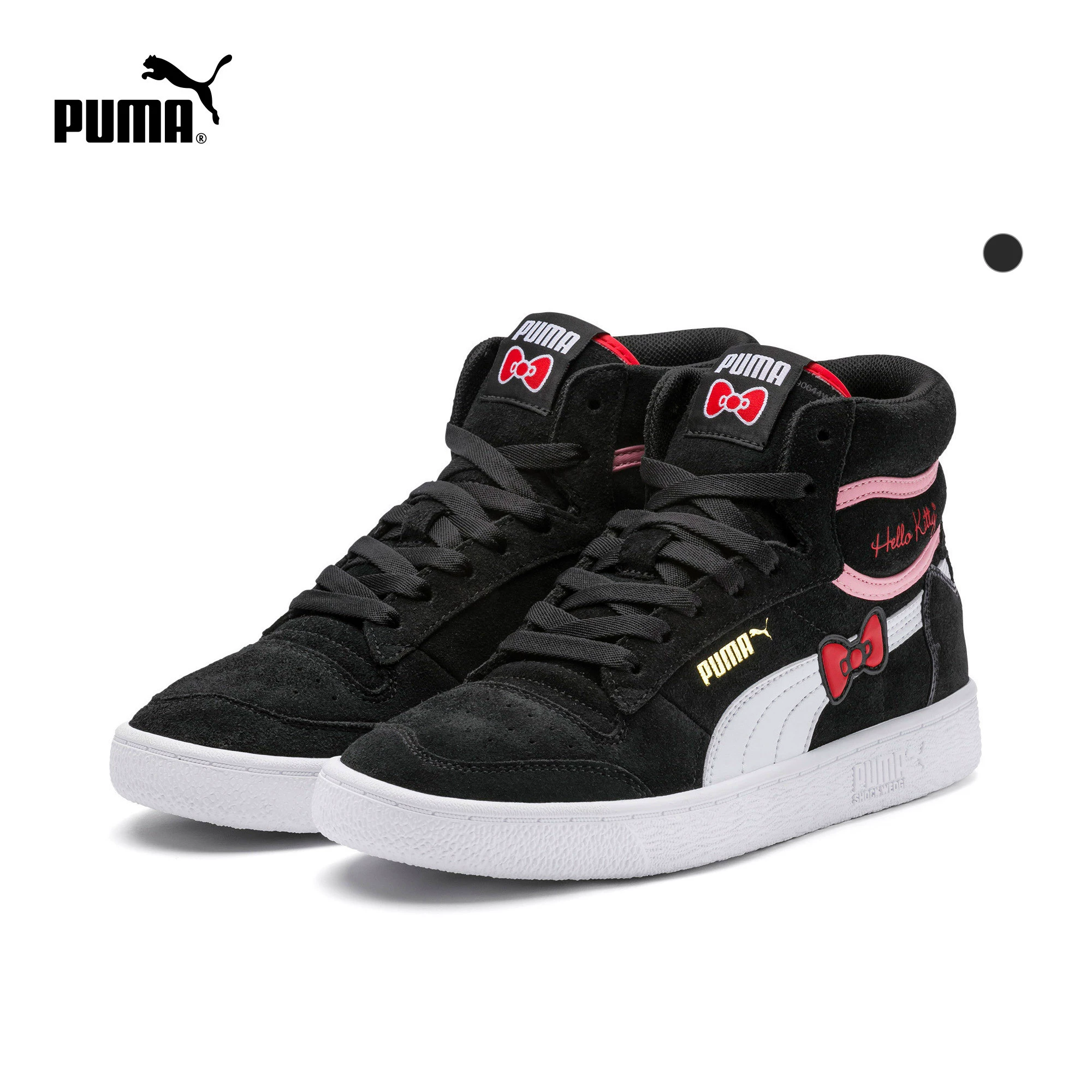 PUMA Hummer chính thức của phụ nữ đích thực HELLO KITTY giày thông thường 372733 - Dép / giày thường