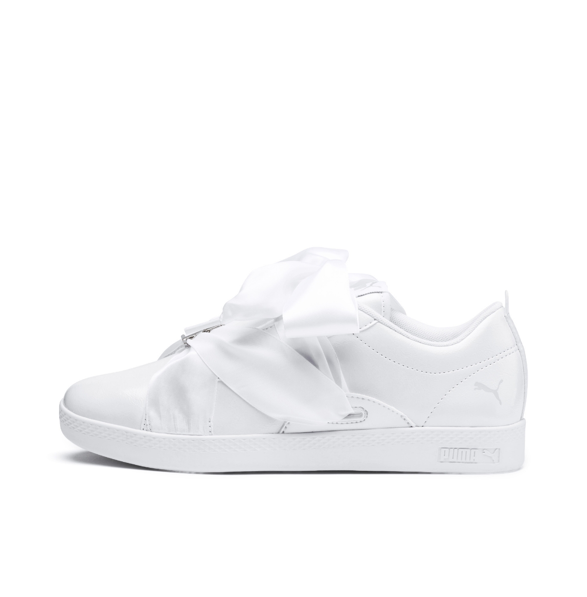 PUMA Hummer chính thức xác thực Phụ nữ giày thể thao bằng da cắt thấp bằng sáng chế Smash 369638 - Dép / giày thường giày sneaker chính hãng