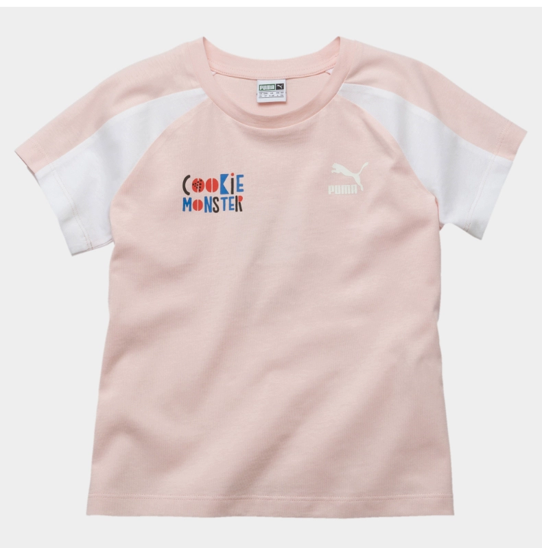 PUMA Hummer Official Áo thun ngắn tay PUMA X SESAME ĐƯỜNG 854484 - Áo phông thể thao