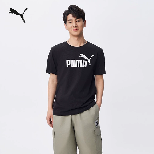 Puma, летняя спортивная футболка с коротким рукавом для отдыха, свободный крой