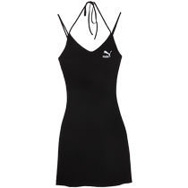 Официальное новое женское платье PUMA в рубчик на подтяжках RIBBED DRESS 630530