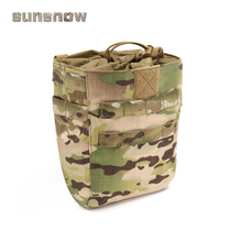 (Solar Snowy) Tactical folded recycled bag Pouch belt attached Jasmine system day snow