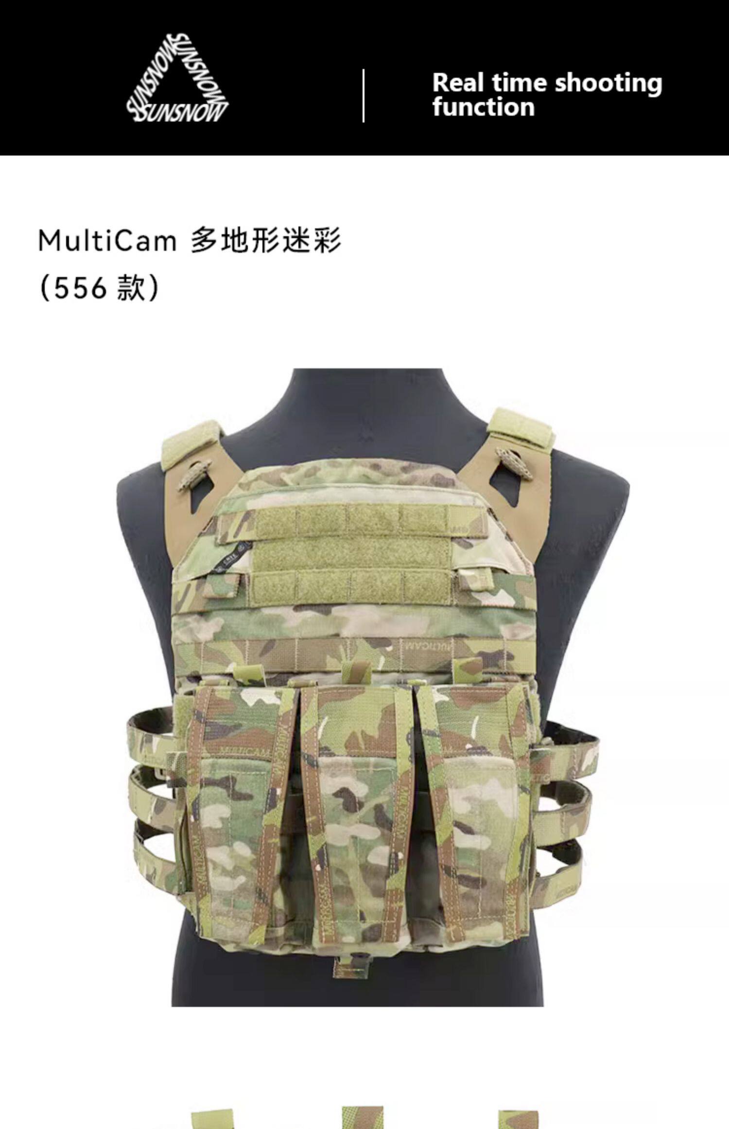 Tactical avs jpc2.0 556 762、専用フロントパネルトリプルマガジン