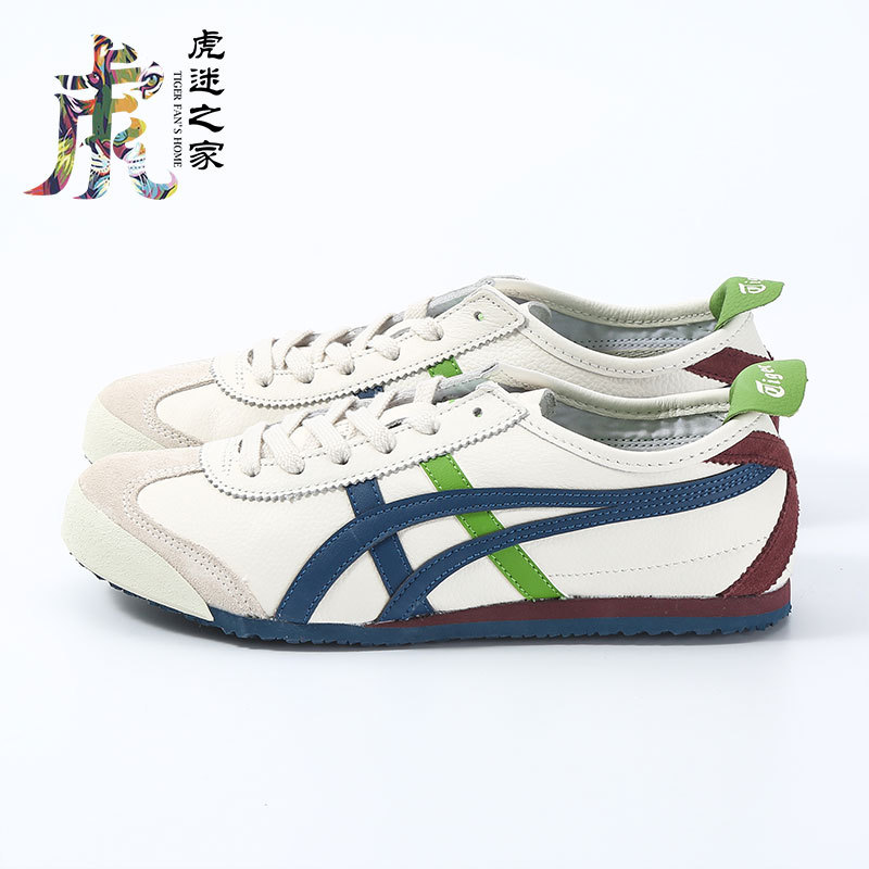 Onitsuka Tiger New Mexico66 Leather Casual Shoes for Men and Women 1183A201-115