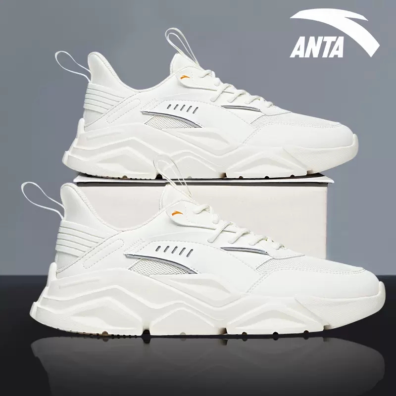Anta Men's Dad Shoes 2026 Summer Hot-Selling Official Flagship White Soft-Soled Non-Slip Versatile Casual Sports Shoes Anta Men's Dad Shoes 2026 Summer Hot-Selling Official Flagship White Soft-Soled Non-Slip Versatile Casual Sports Shoes