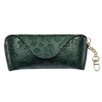 Duer glasses box anti-fall and anti-pressure leather material