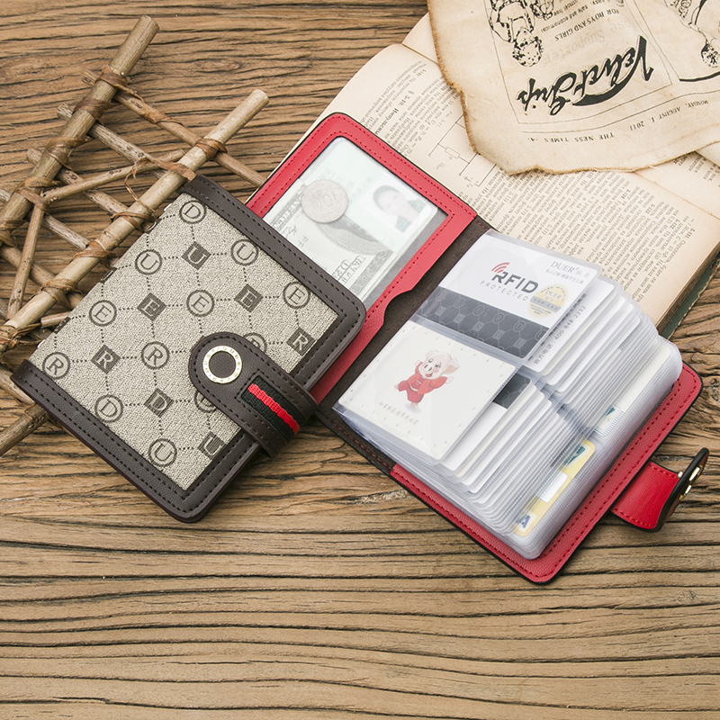 Theft-theft swipe bag Women's style Financial cutting sleeve anti-degaussing men's papers Large capacity anti-NFC tin paper card clip small