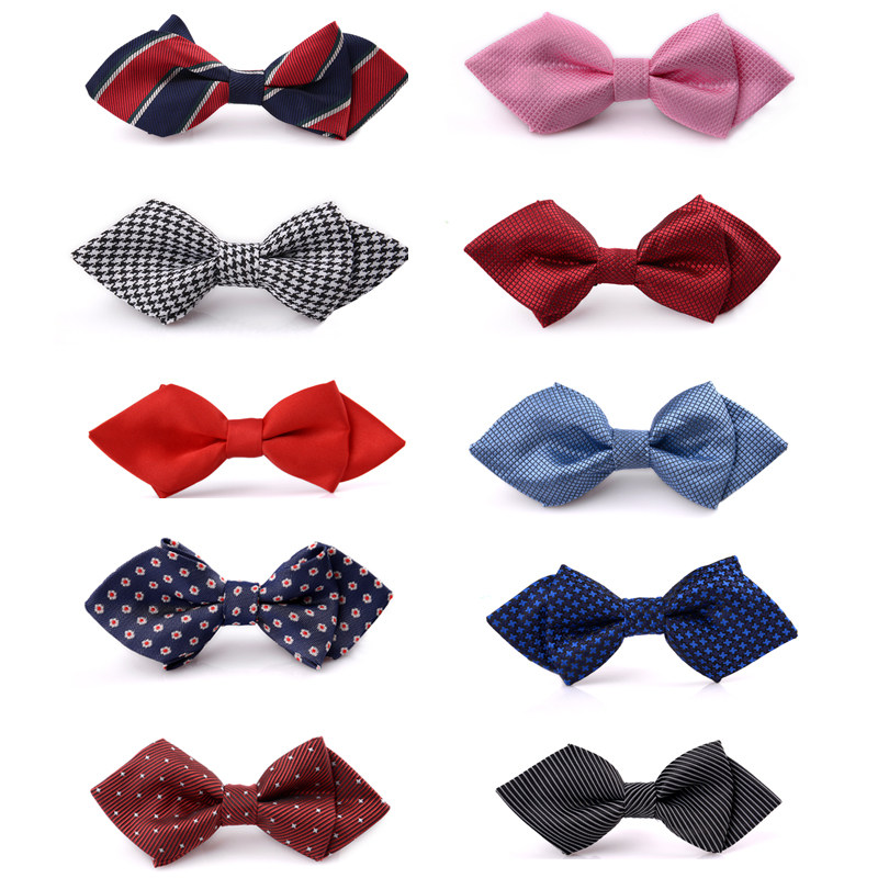 Student suit bow tie Male baby bow Children bow tie Boys small bow tie children British red triangle tip