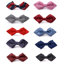 Student suit bow tie male baby bow tie child bow tie boy small bow tie child British red triangle tip