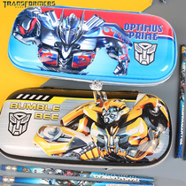 Transformers boy EVA pencil case 3D three-dimensional pattern waterproof stationery bag children Primary School students Korean version of large capacity