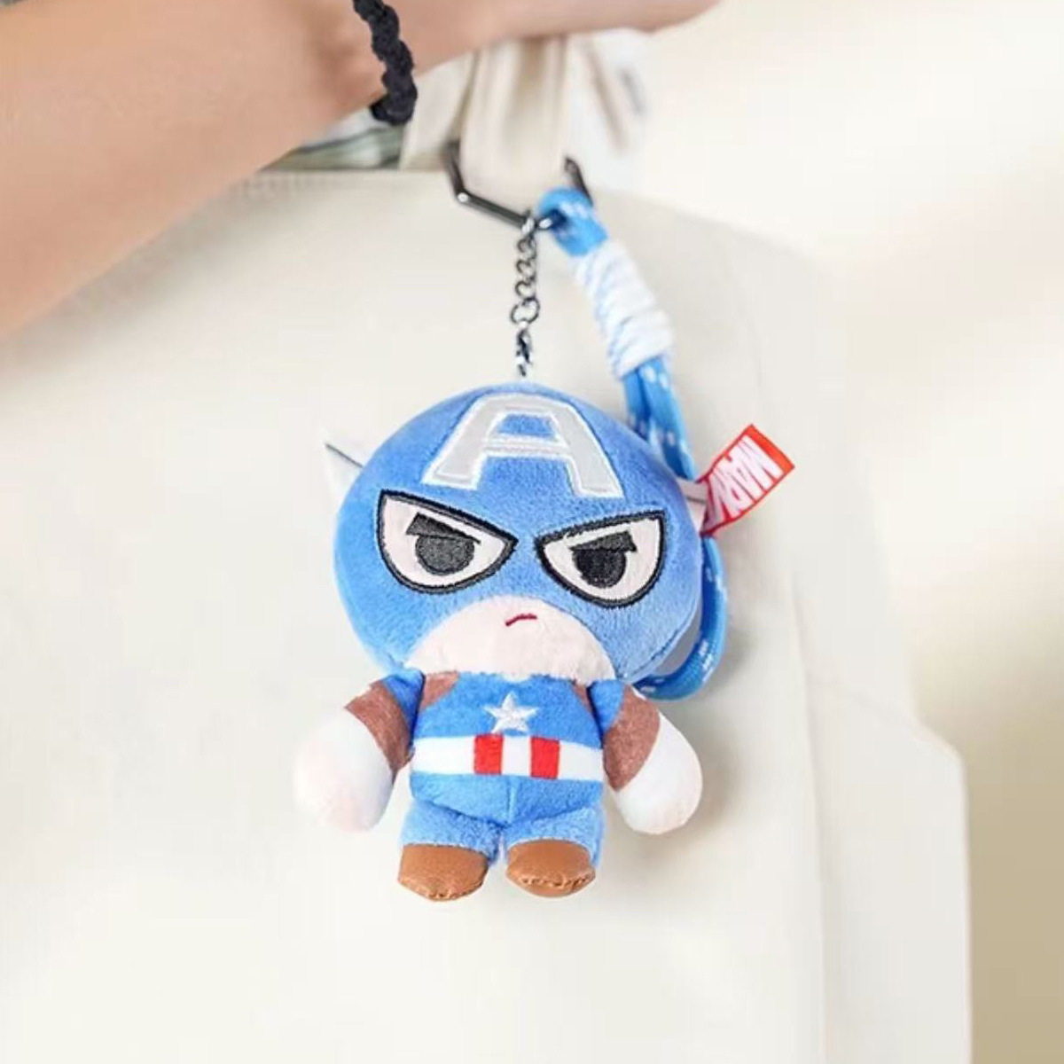 ของเล่นห้อยคอ ตุ๊กตาผ้าพลัช ซีรีส์มาร์เวล ลายสไปเดอร์แมน ไอรอนแมน ฮัลค์ และพวงกุญแจกัปตันอเมริกา ลิขสิทธิ์อย่างเป็นทางการจากดิสนีย์