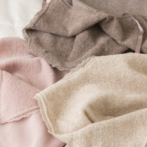 Musculature Hetian silk cotton plus fluff ring autumn winter lace lace lace vest woman warm underwear womens undershirt