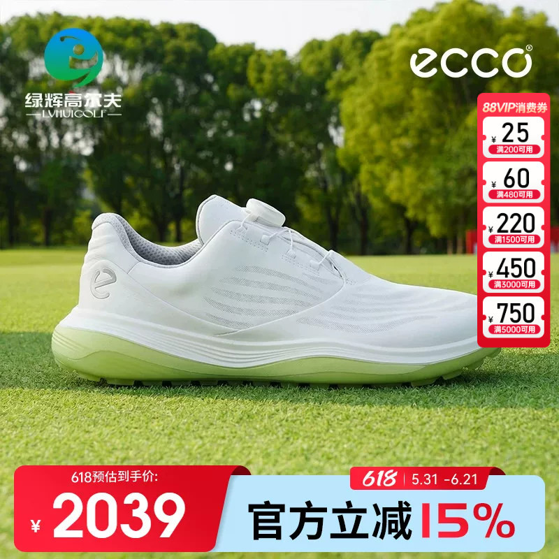 Ecco Golf Men's Shoes New Model Boa Knob Ultra-Light 1St Generation Spikeless Golf Breathable Sports Shoes Ecco Golf Men's Shoes New Model Boa Knob Ultra-Light 1St Generation Spikeless Golf Breathable Sports Shoes