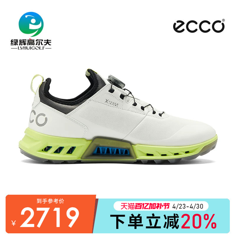 Ecco Golf Men's Shoes New C4 Series Waterproof Breathable Sports Shoes Golf Spikeless Men's Shoes