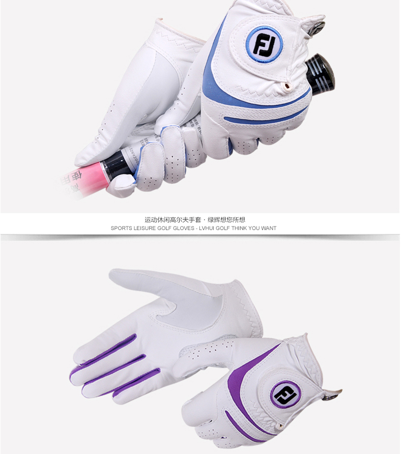 Găng tay Golf Fjoy Footjoy Phụ nữ thời tiết Găng tay da cừu được khâu găng tay chống nắng hàn quốc
