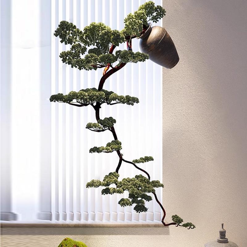 Simulated Tree Upside down Welcome Pine Roof Decoration Indoor Plant Landscaping Hanging Pine Tree Hanging Top Vase Hanging Tree