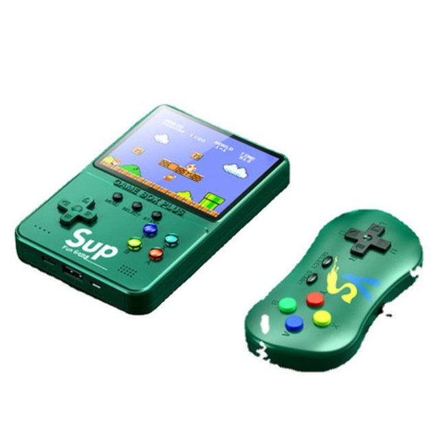 sup handheld game console, 500 classics game, 3.5-inch large screen single and double battle game console, can be connect to TV game + power bank, retro mini portable game charging