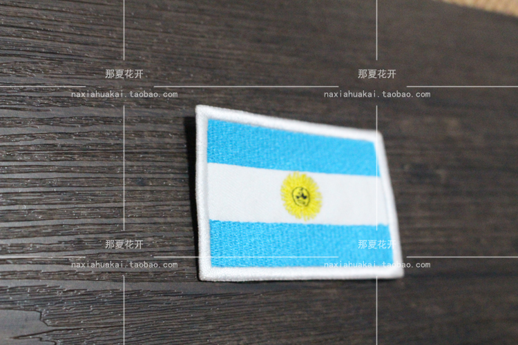 Cờ Argentina dán epaulettes huy hiệu thêu băng tay Velcro Trang phục phù hiệu túi có thể được tùy chỉnh - Những người đam mê quân sự hàng may mặc / sản phẩm quạt quân đội áo quần bộ đội